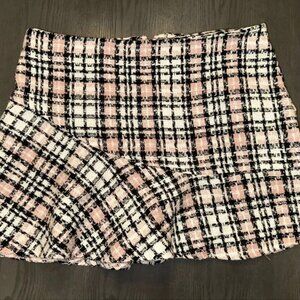 Vintage Y2K Tracy Evans Tweed Mini Skirt